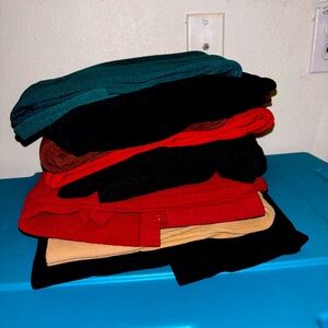 Tights (Sizes 2X–3XL, 8 Pairs)